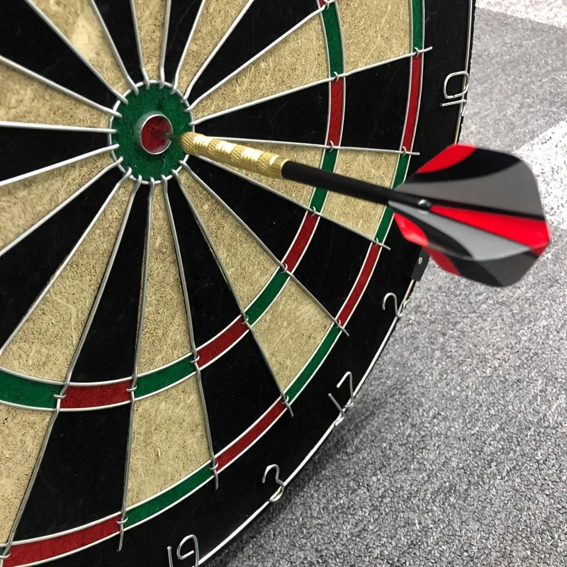 18 Inches Bristle Dartboard Adult Dartboard Set Indoor Dartboard Family Dart Board Game Home Portable Dart Target 6 Random Dart