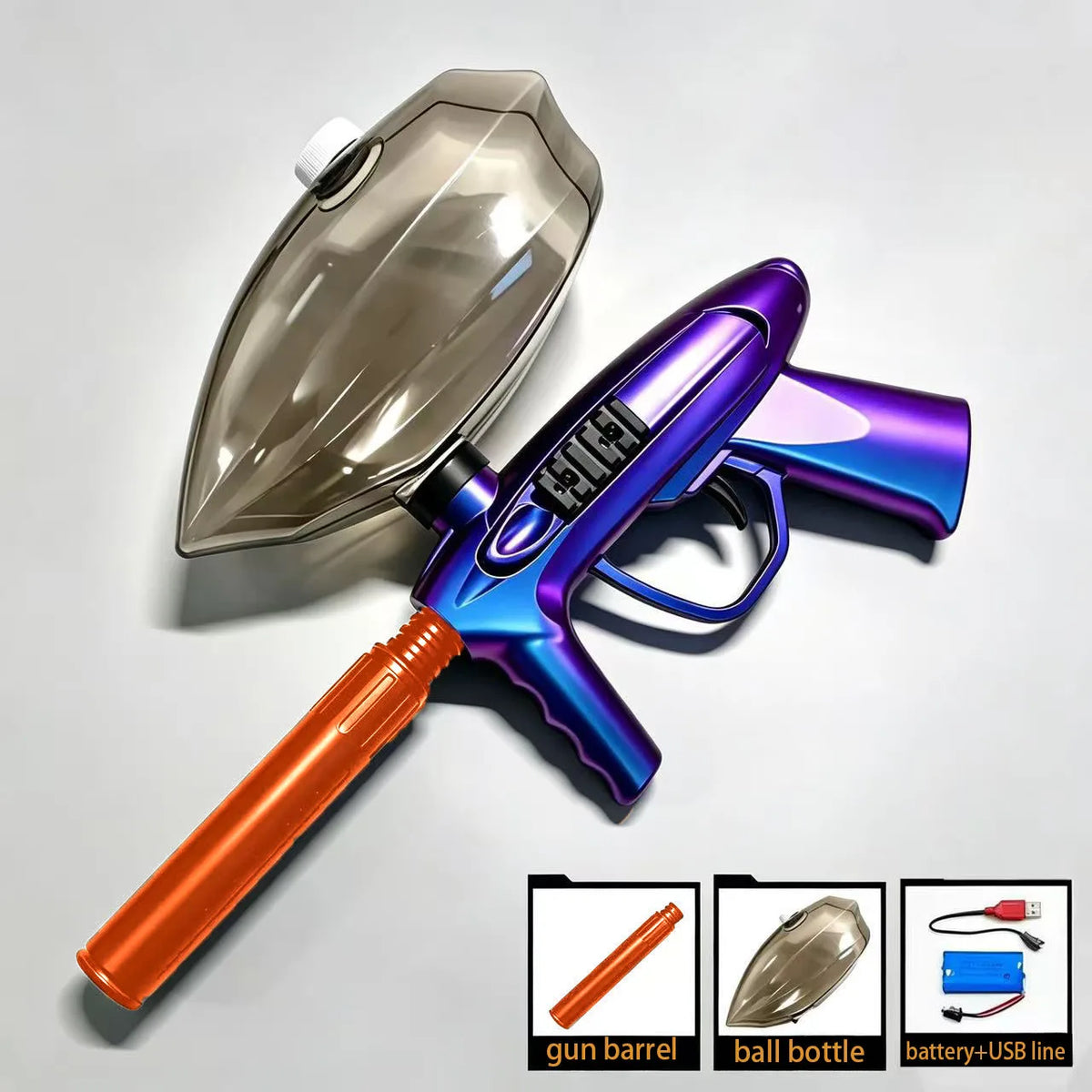 Electric Blaster Gun Outdoor Toy Shooting Gel Bullet Pistols Huge Bottle Capacity Summer Shooting Sport Interactive Game Adult