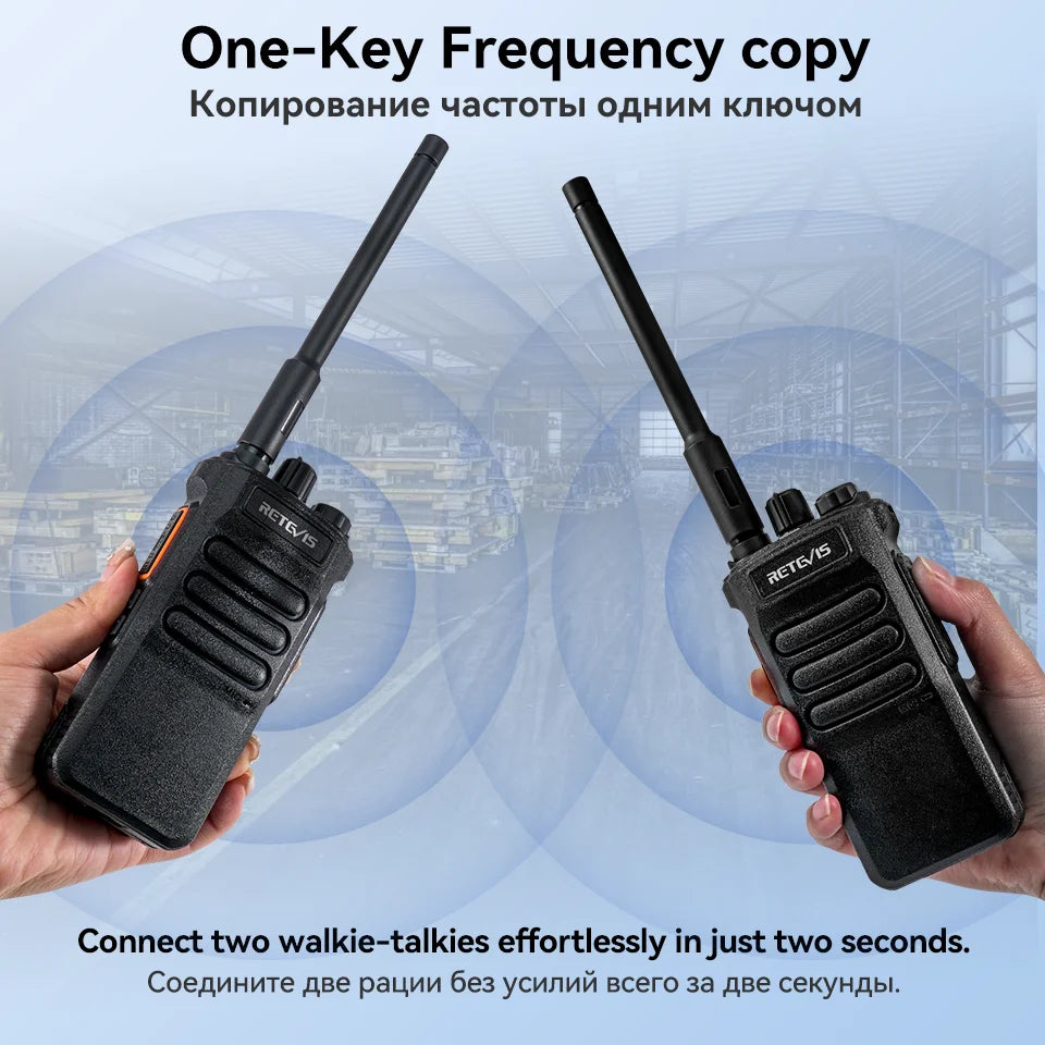Retevis RT86 Walkie Talkie Professional Two Way Radio Long Range Type-C Communication Radio for Outdoor Business Farm