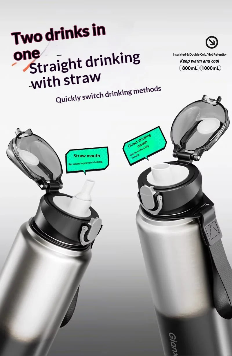 Gianxi Insulated Cup For Male Students School Specific Straw Cup  Large Capacity 2026 New Water Cup