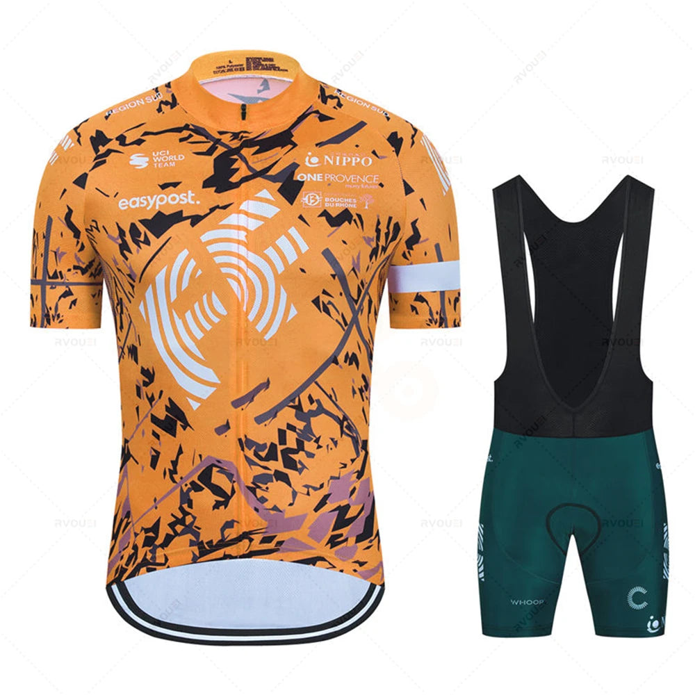 Summer Cycling Clothing 2026 New Team Ropa Ciclismo Hombre Short Sleeve Cycling Jersey Set Mtb Bike Man Uniforme Maillot Bicycle