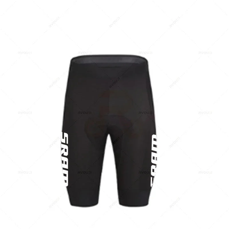 2024 Sram Pro Cycling Jersey Sets Men Bib Shorts Bicycle Short Sleeve Bicicleta Clothing Bike Maillot Ciclismo Hombre Black Sets