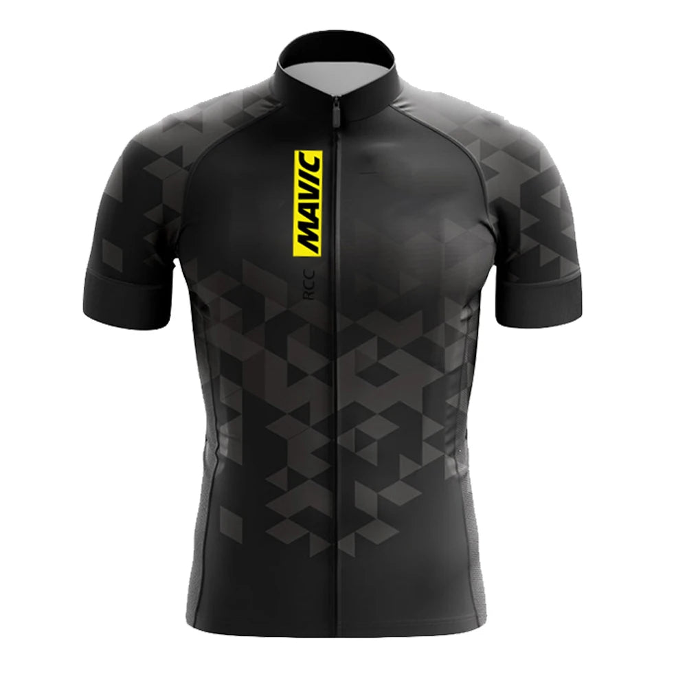 RCC MAVIC Short Sleeve Cycling Jersey Men 2025 Summer Road Bicycle Clothing Breathable Bike Shirts Gym Clothes Men