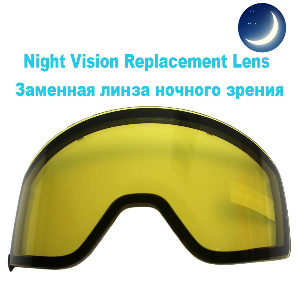 OMEKOL BRAND Double Layers Anti-fog Ski Goggles Men Women Outdoor Sport Hiking Mask Snow Snowboard Glasses Snowmobile Eyewear