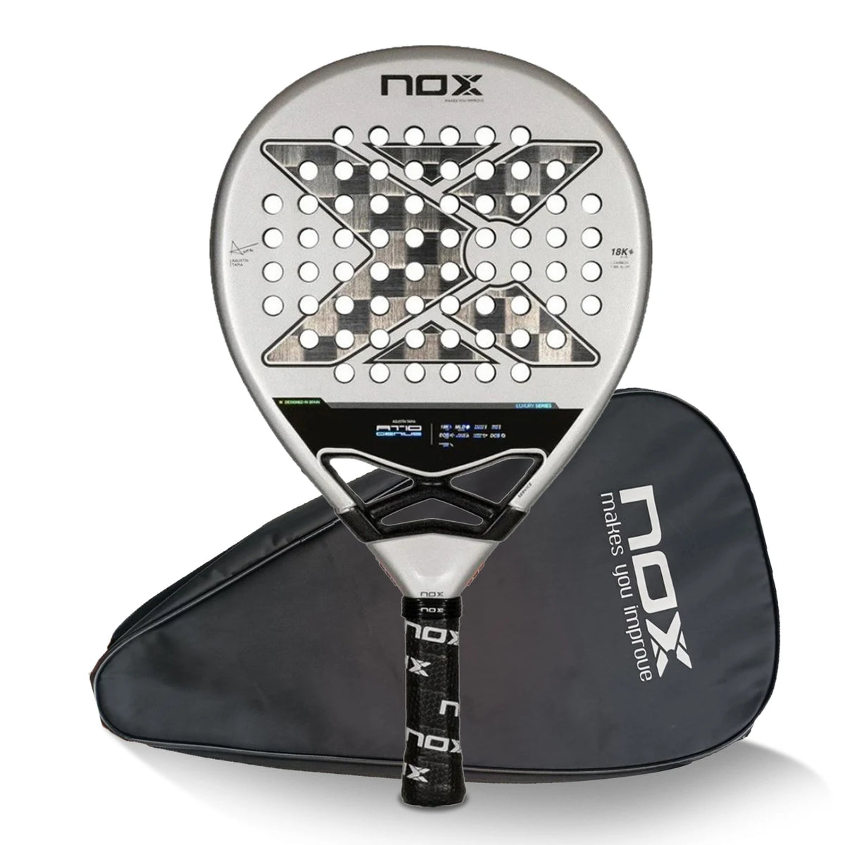 NOX New 2024 2023 2025 Paleta Padel Tennis Rackets Paddle Carbon Fiber EVA Memory Flex Foam Core Lightweight Pop Sports Racquet