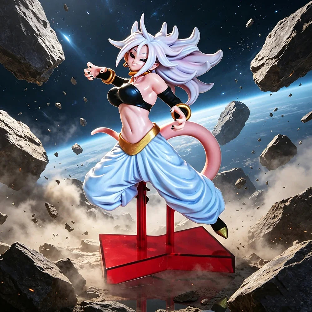 Anime Dragon Ball Buu Android 21 Anime Movie Version Figurine Ornament Model Desktop Decodration