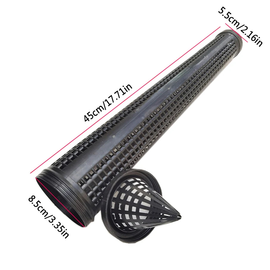 1pcs Black Fish Net Cage Fishnet Finless Eel Loach Trap Fishing Pot Durable Plastic Container Mud Cage