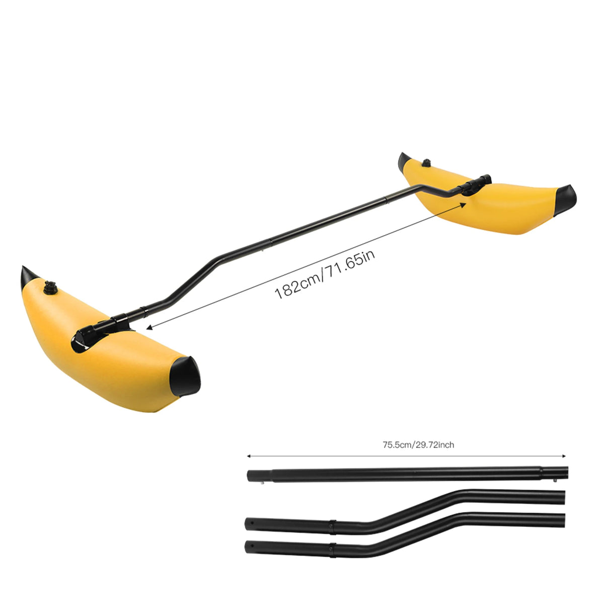 Kayak Outrigger Kit Inflatable Kayak Stabilizer PVC Canoe Outrigger Kit Floating Balancing Boat Accessory Canoe Boat Accessory