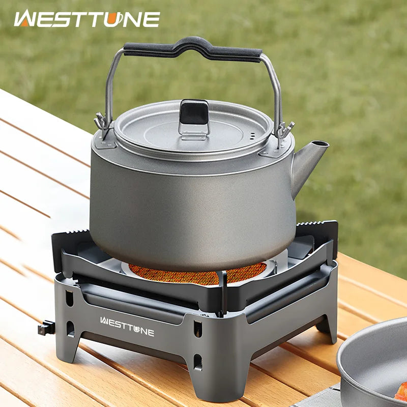 WESTTUNE Camping Cooking Burner Portable 3600W Gas Stove Outdoor Infrared Combustion Stove with Electronic Ignition for Garden