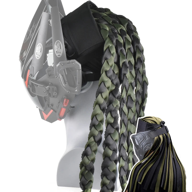 Zlangsports Tactical Headgear Forehead Protection Indy Dreadlocks Paintball Airsoft Mask Helmet Hunting CS Cosplay Halloween