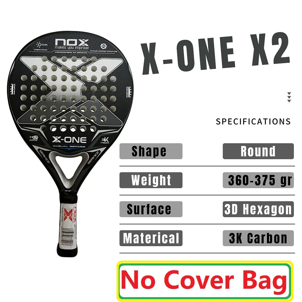 NOX New 2024 2023 2025 Paleta Padel Tennis Rackets Paddle Carbon Fiber EVA Memory Flex Foam Core Lightweight Pop Sports Racquet