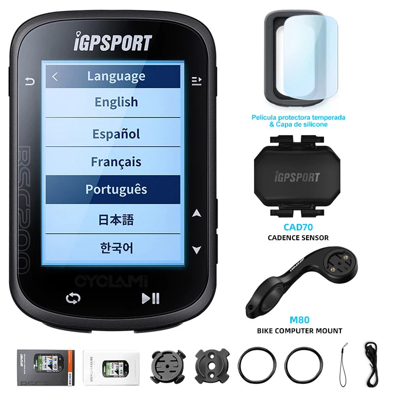 Wireless Bicycle Computer GPS IGPSPORT BSC200 BSC 200 Bike Speedometer Cycling Odometer 2.5in ANT+ APP Sync Slope Altitude