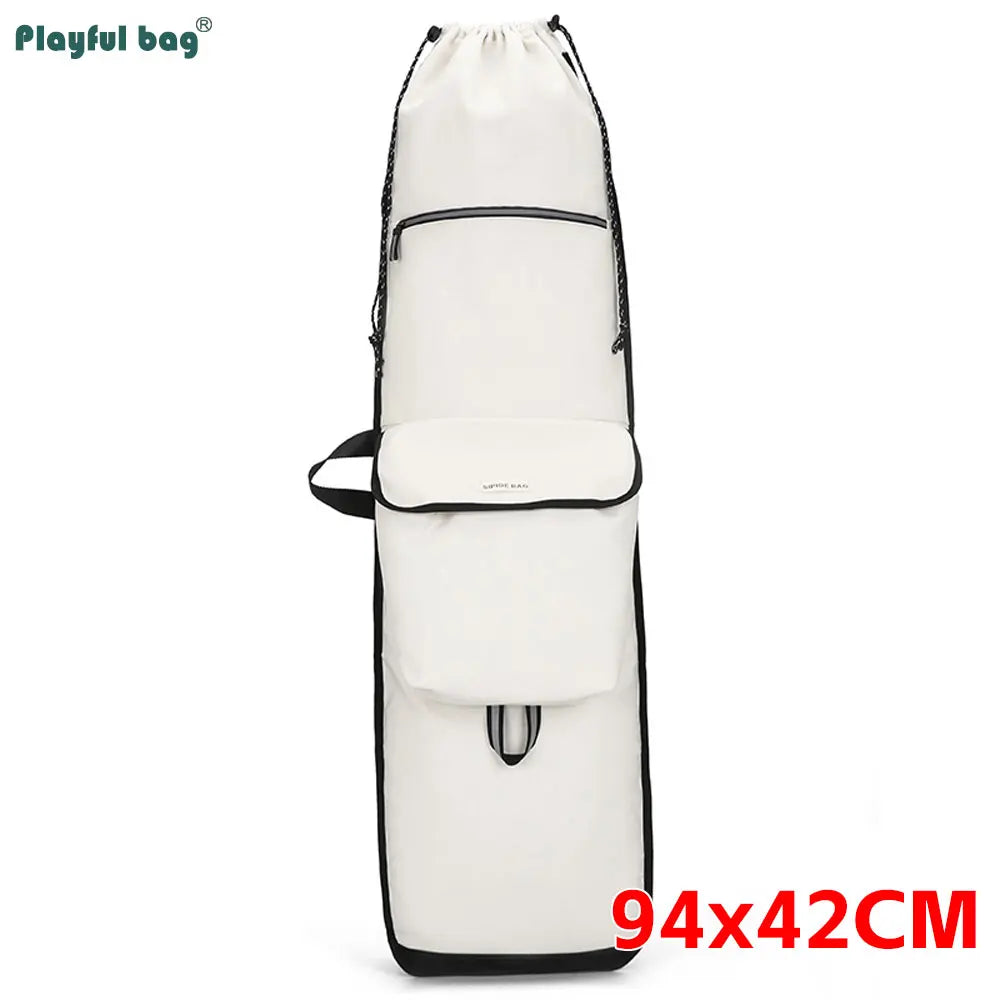 122CM 94CM 86CM Canvas Skateboard Bag Large Capacity Multifunctional Fishing Tackle Backpack Diving Fin Protective Bags AVA311