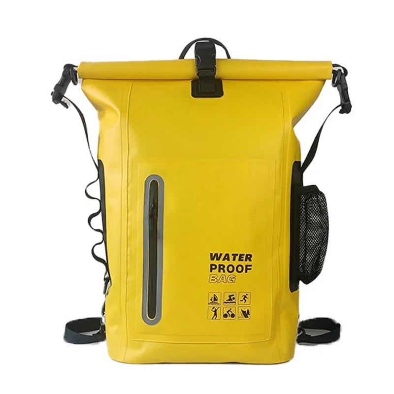 Waterproof Kayak Dry Bag Drift Swimming Backpack Large River Trekking Shoulder Beach Diving Dry Rafting Canoeing PVC Camping Bag