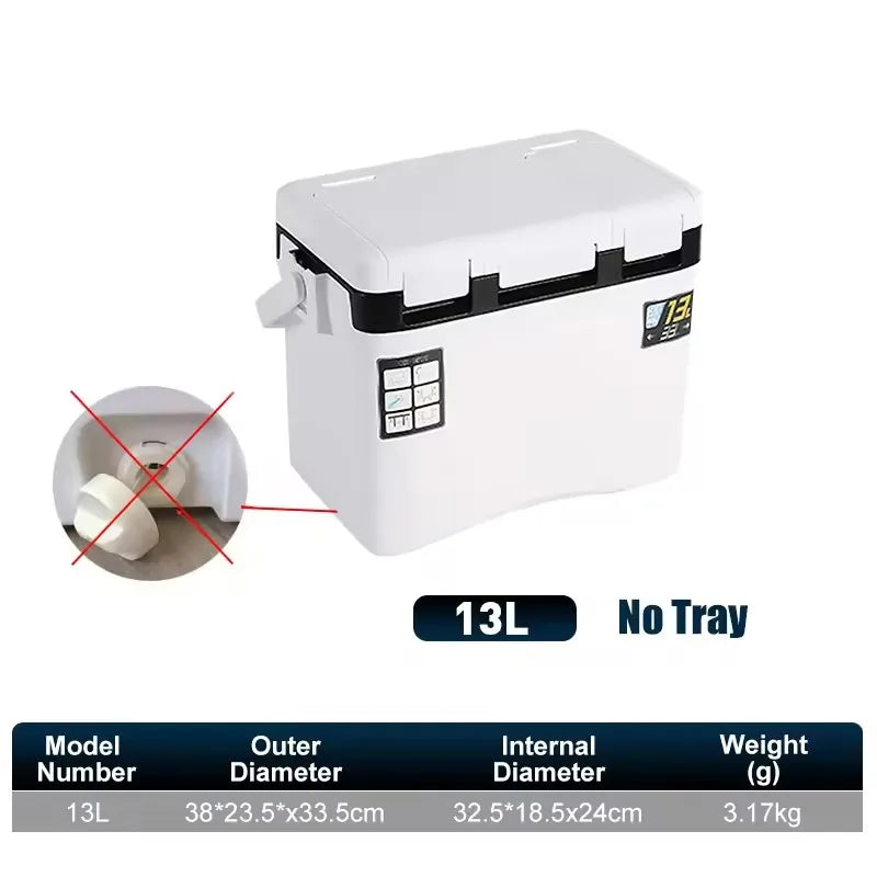 10L 18L 22L 32L 48L Fishing Cooler Box Tackle Box Outdoor Tank Case Gear Tools Fish Storage Sea Fishing With Portable Air Holes