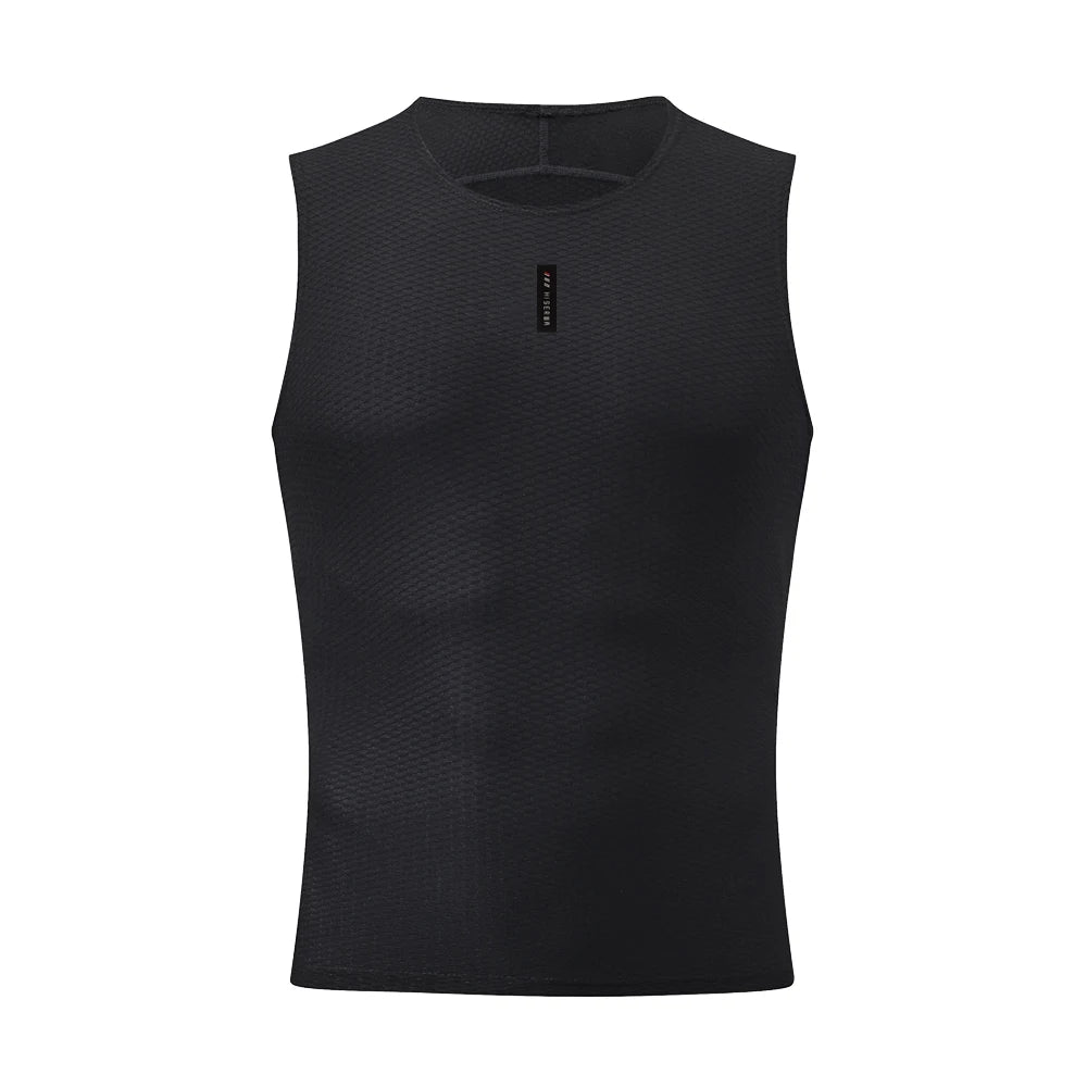 HISERWA Cycling Base Layer Men Summer Cycling Undershirt MTB Road Bike Underwear Breathable Quick Dry Mesh Bicycle Cycle Vest
