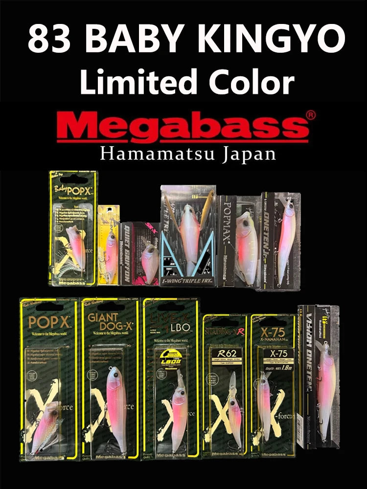 2026.1 NEW Limited COLOR 83 BABY KINGYO RESPECT JAPAN Megabass Fishing Lure BASS Sea Tackle VISION ONETEN JR LBO X-80 JR POPX