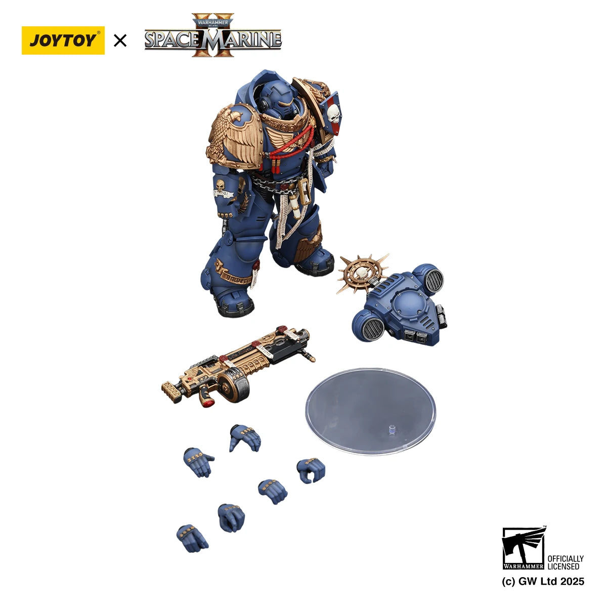 JOYTOY Warhammer 40K 1/18 Action Figure Ultramarines Heavy Relic Primus Armor with Heavy Relic Bolt Rifle figures Toys