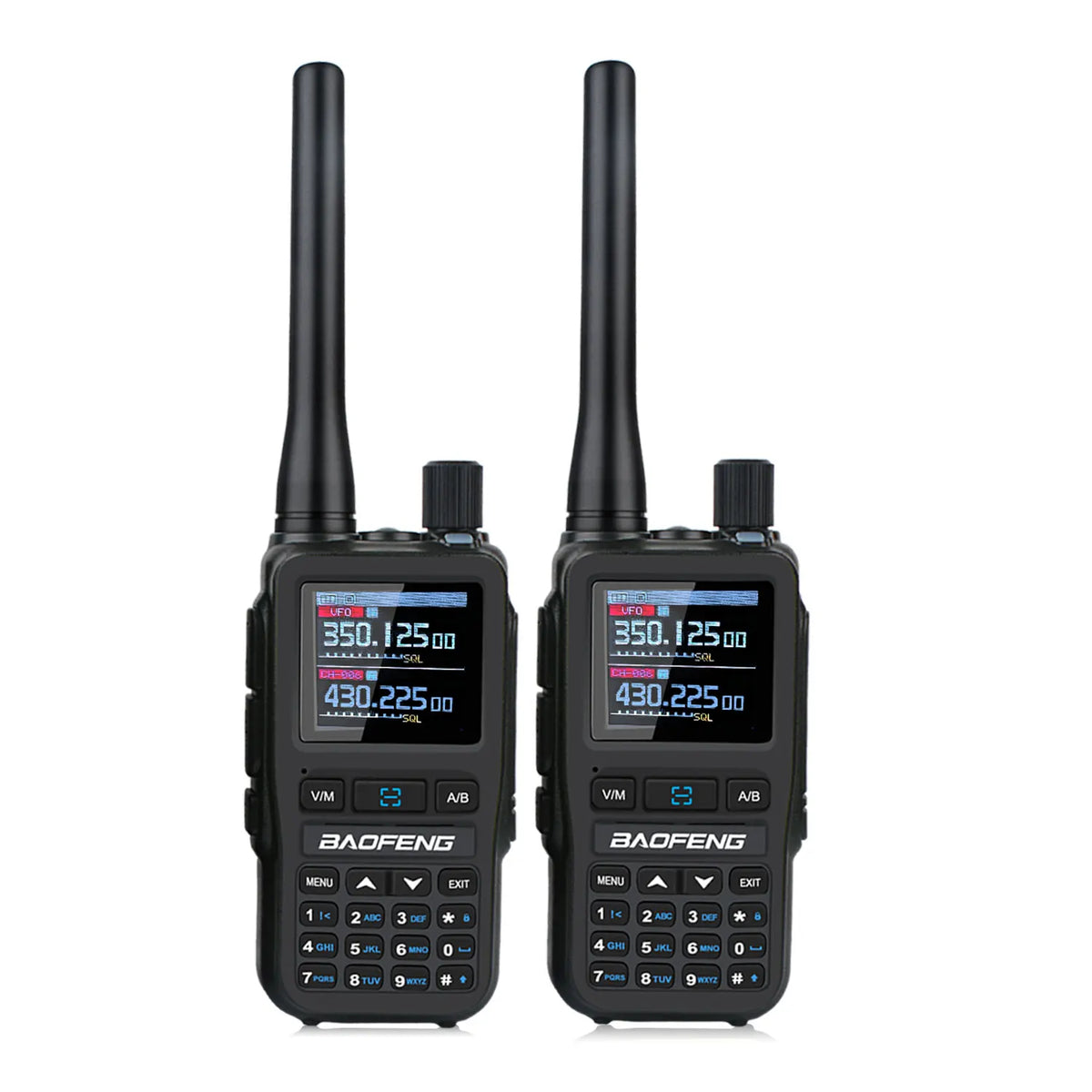 2PCS/Pack Baofeng UV-5R Mini Dual Band Dual PTT Walkie Talkie 5RMINI Air Band Rx 5W Compact  VOX FM Amateur Radio Type-C Charge