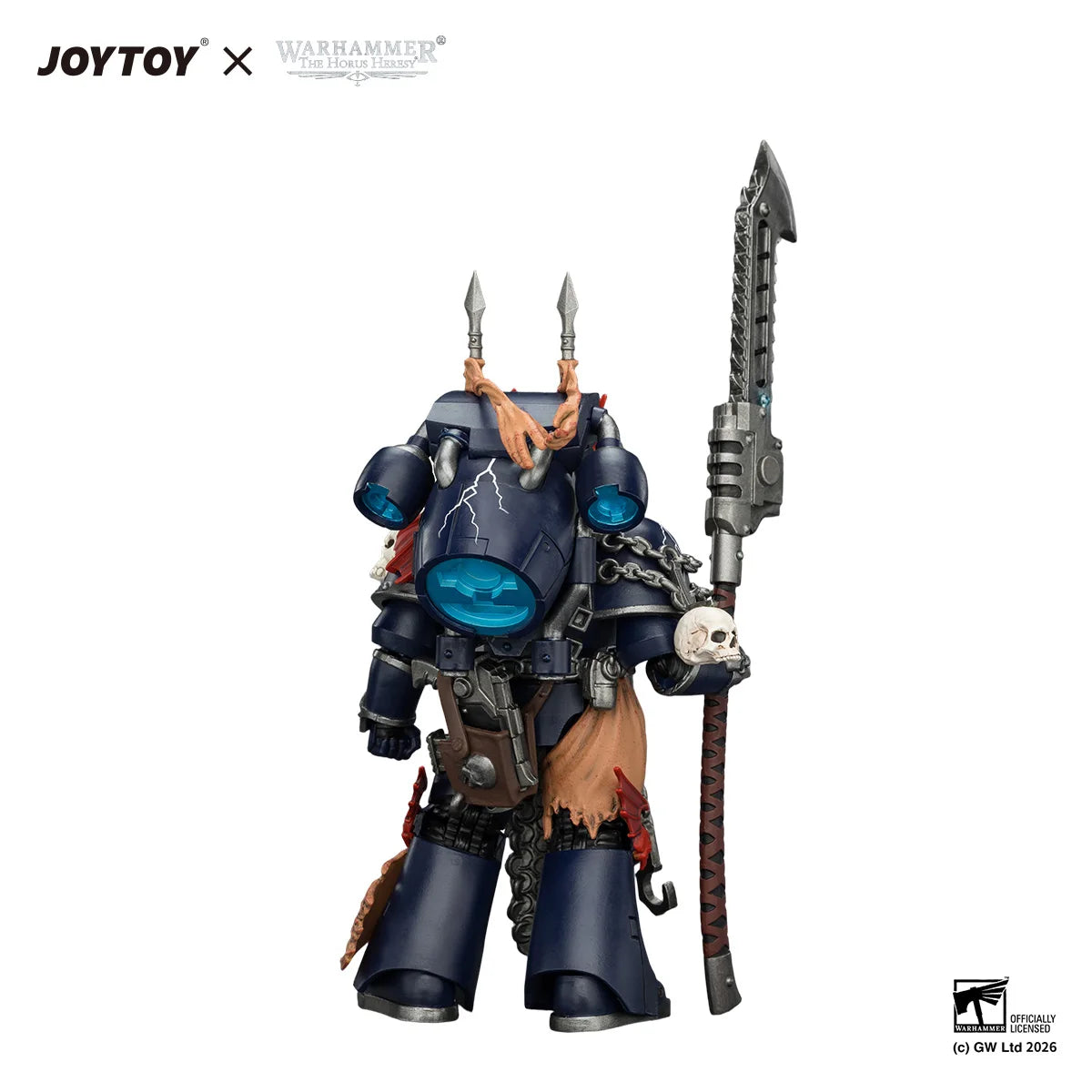 JOYTOY Warhammer 40K Action Figure 1/18 Night Lords Legion Praetor with Jump pack figures Toys