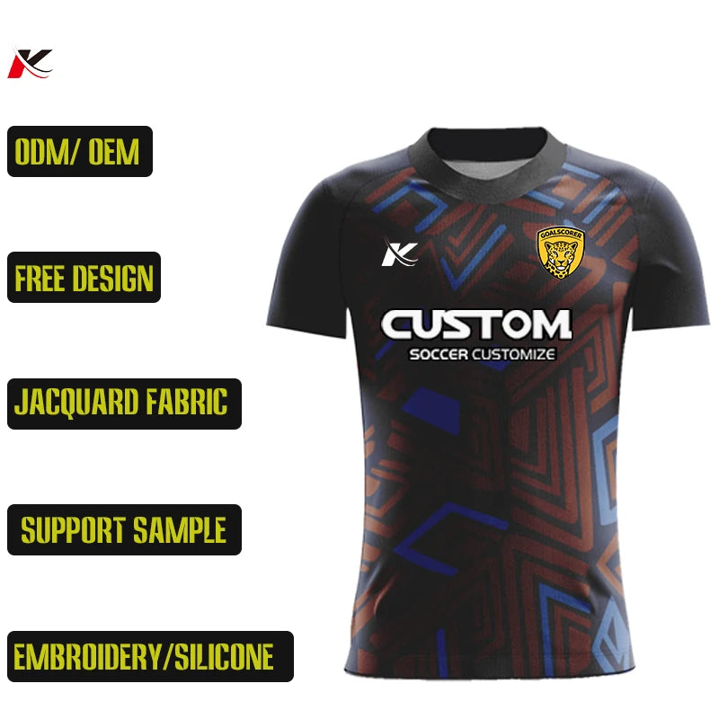 Wholesale Football Jersey Custom Shirt Sublimation Embroidery Logo Team Soccer Shirts Men Training Sportswear Jersey Top Z259049