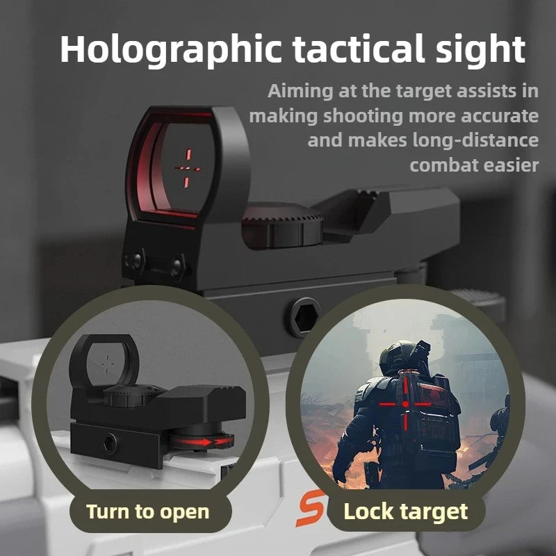 Double Barreled Airsoft Rifle S686 Toy Gun with Dual Soft Bullets for Outdoor Sports Games Gift for Kids