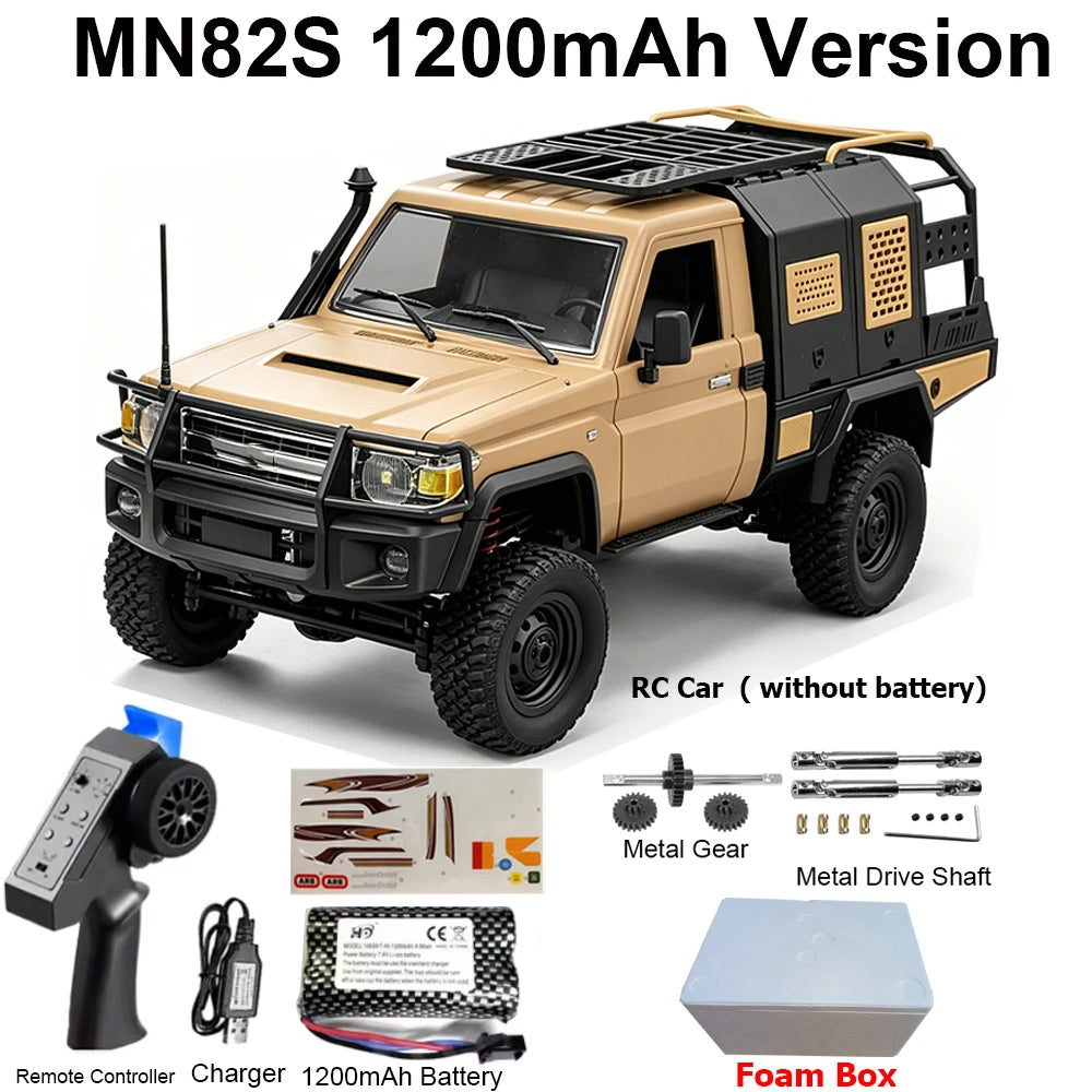 MN82 MN82PRO MN82S MN82T RC Car 1/12 4WD 2.4G Remote Control Car Climbing Off-road RC Crawler LED Light Truck RC Toys As Gift