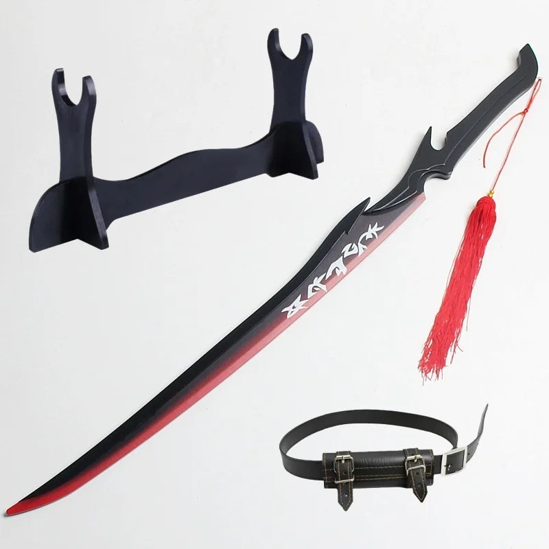 40inch Yasuo Katana Anime League of Legends Sword Cosplay Yone Wooden Ninja Knife Real Size Japanese Katana Samurai Sabre Gift