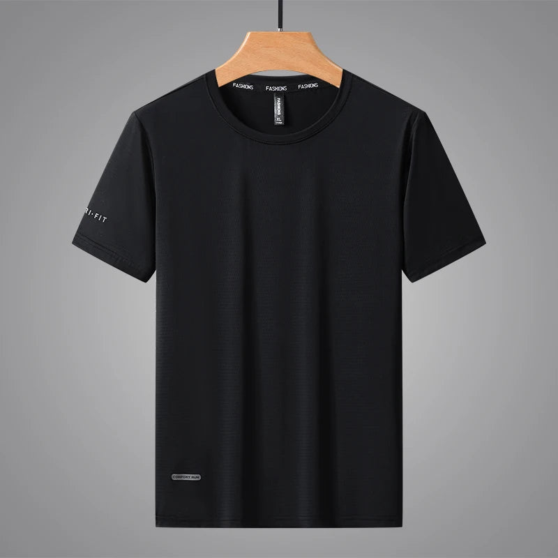 Summer Men's T-Shirt Short Sleeved Elastic Bundle Dry Sports T-Shirt Essential For Gym Short Sleeved Jogging Clothes Comfortable