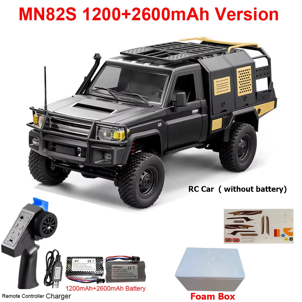 MN82 MN82PRO MN82S MN82T RC Car 1/12 4WD 2.4G Remote Control Car Climbing Off-road RC Crawler LED Light Truck RC Toys As Gift
