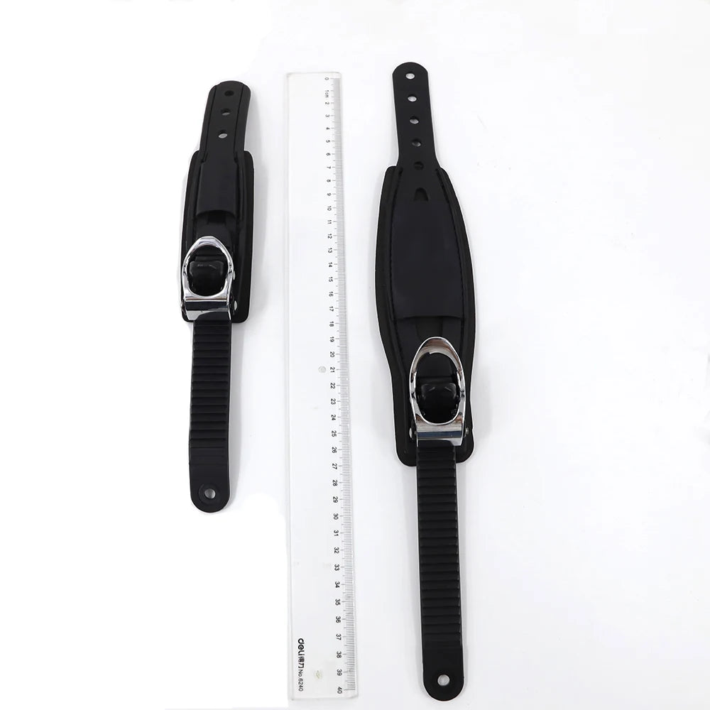 Adjustable Ski Strap Binding Attachment Ratchet Tongue Ladder Secure Shoelaces for Multiple Occasions