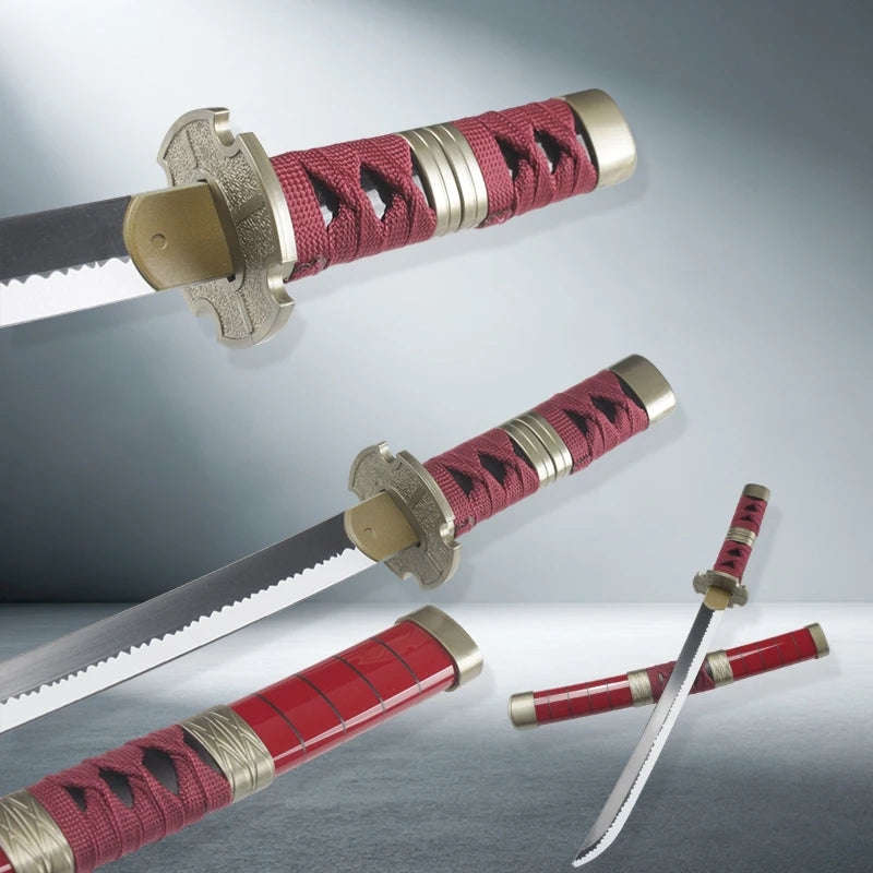 40Cm Anime Katanas Plastic Sword Real Size Japanese Samurai Sabre Original Blade Cosplay Props Toy Gift