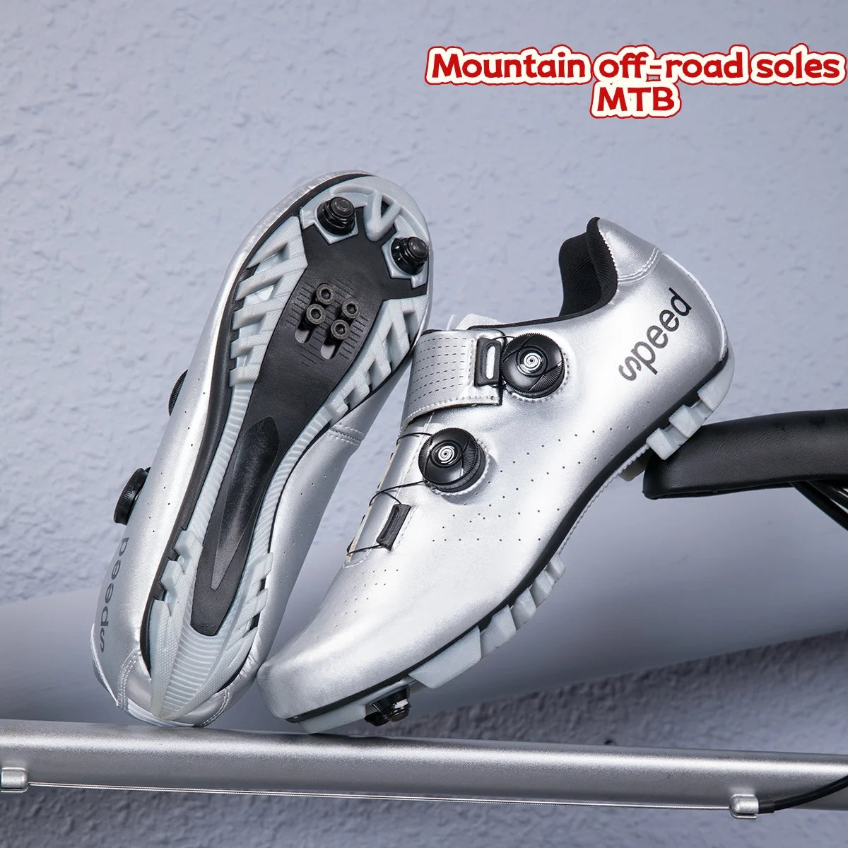 SPD Road Cycling Shoes, Mountain Off-Road MTB, Comfortable And Non-Slip, Unisex For Road Racing And City Commuting 37-46