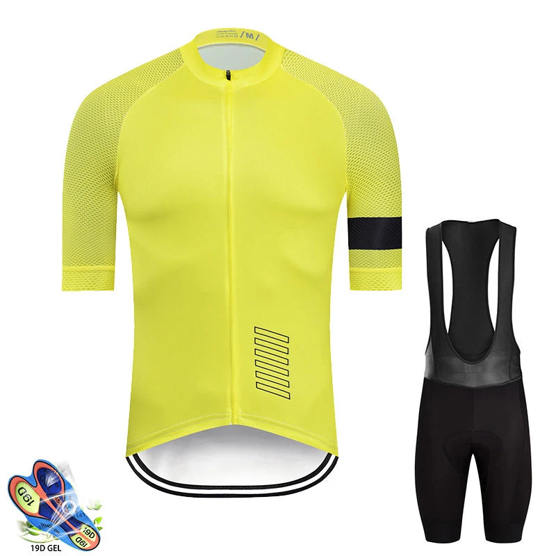 2026 New Pro Team Cycling Jersey Set Men's Summer Bike Mountain Uniform Ropa Ciclismo Maillot Hombre Bicycle Clothing Suit