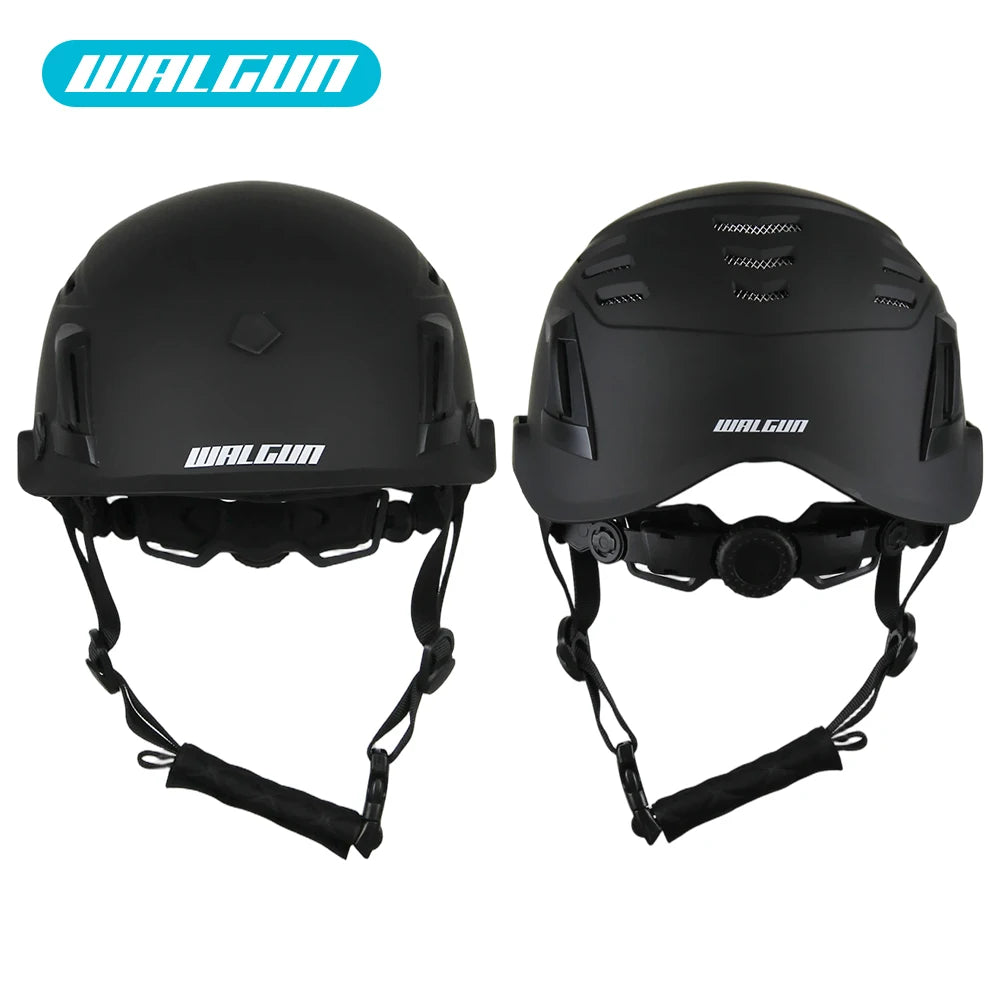 WALGUN K202 Construction Work Safety Helmet with Goggle Lens Visor Ear Protection Hat Electrician Work-at-height Climbing Helmet