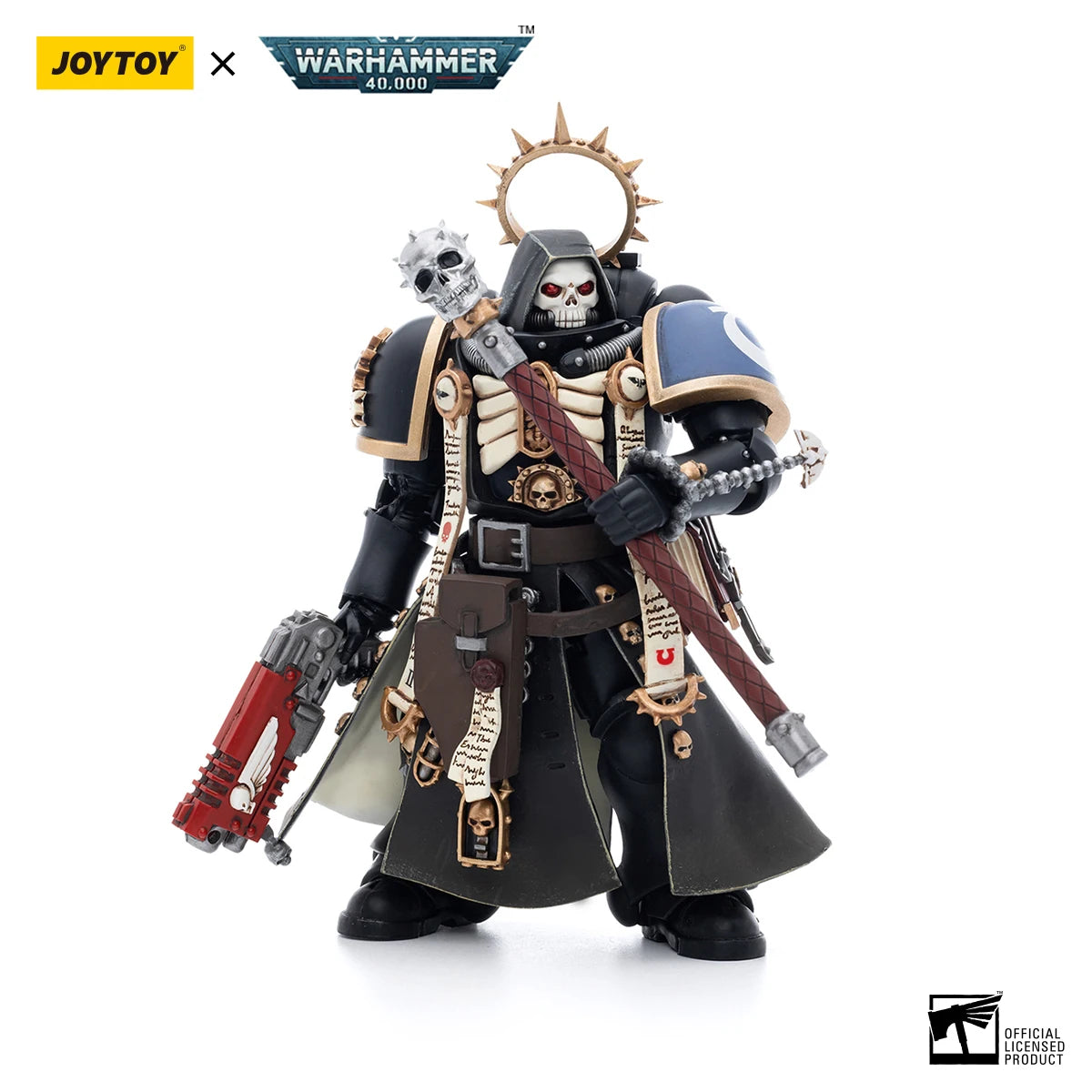 JOYTOY Warhammer 40K 1/18 Action Figures Ultramarines  Primaris Chaplain Brother Varus Figure Toys
