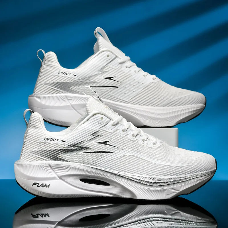 Marathon Running Shoes Men Speciality Sports Carbon Board Breathable Lightweight Women's Comfortable Athletic Nonskid Sneakers