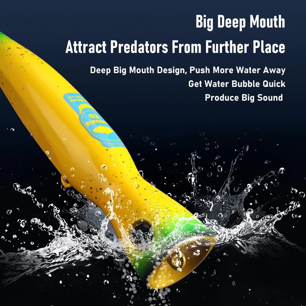 KINGDOM GT Fishing Lure Topwater Popper 60g 85g 160mm 185mm Saltwater Tuna Bluefish Artificial Sea Boat Fishing Hard Bait