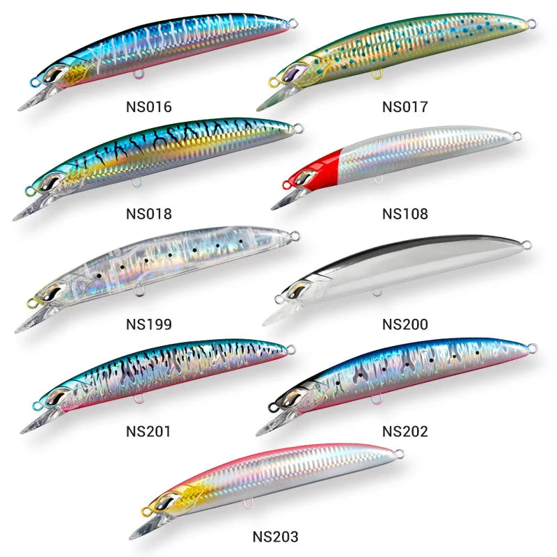 Noeby Minnow Fishing Lure 170mm 56g 195mm 84g Jerking Bait Slow Sinking Artificial Hard Bait for Tuna Sea Tackle Fishing Lures