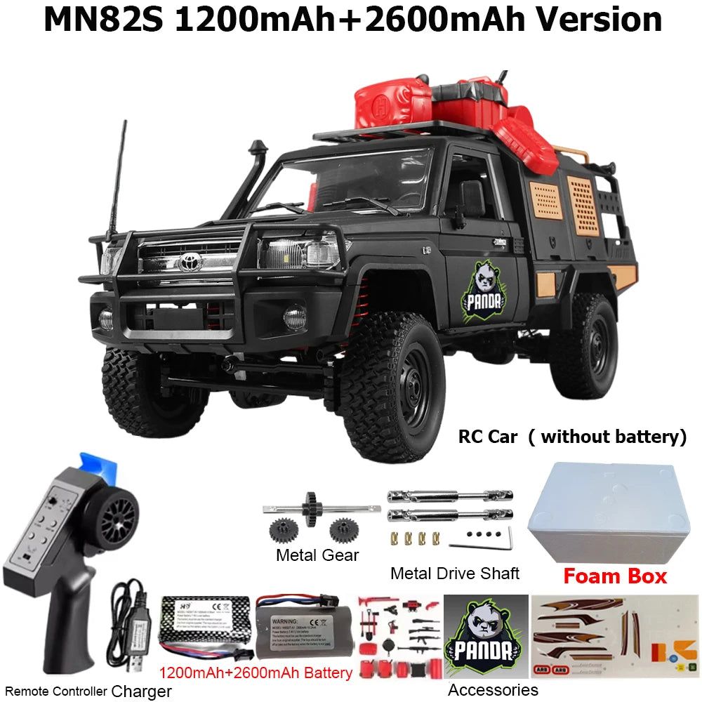 MN82 MN82PRO MN82S MN82T RC Car 1/12 4WD 2.4G Remote Control Car Climbing Off-road RC Crawler LED Light Truck RC Toys As Gift