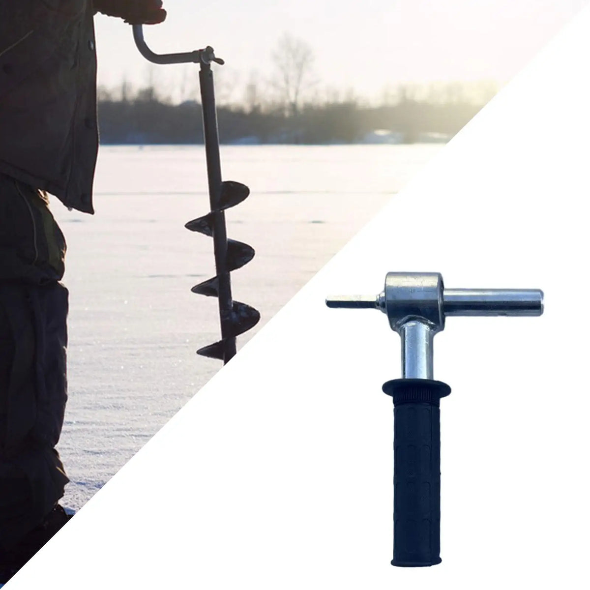 18/20MM Ice Auger Drill Adapter Supplies Set Up Ice Fishing Shelters Fishing Accessories for Outdoor Ice Insert Sewing Fishing