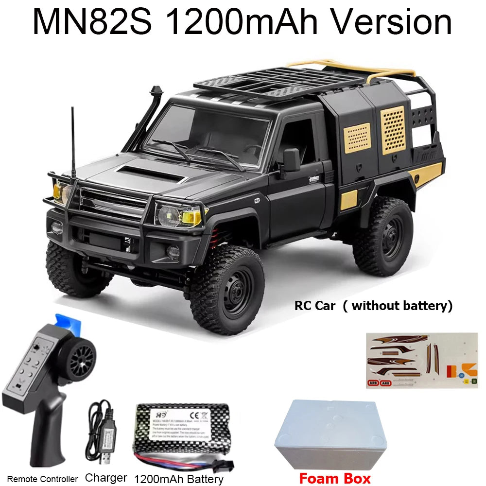 MN82 MN82PRO MN82S MN82T RC Car 1/12 4WD 2.4G Remote Control Car Climbing Off-road RC Crawler LED Light Truck RC Toys As Gift