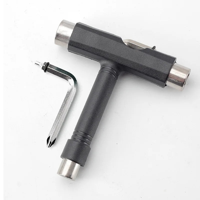 Skateboard T-tool Combination Skateboard Tool Die Sleeve Buckle Portable Into Semi-Automatic Multi-Functional Disassembly