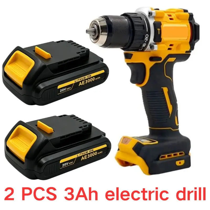 20V For DeWalt 12Ah/9Ah/8Ah/6Ah/3Ah Li-lon Battery Replacement DCB\DCD\DCF\DCG series Power Tools+charger+electric drill