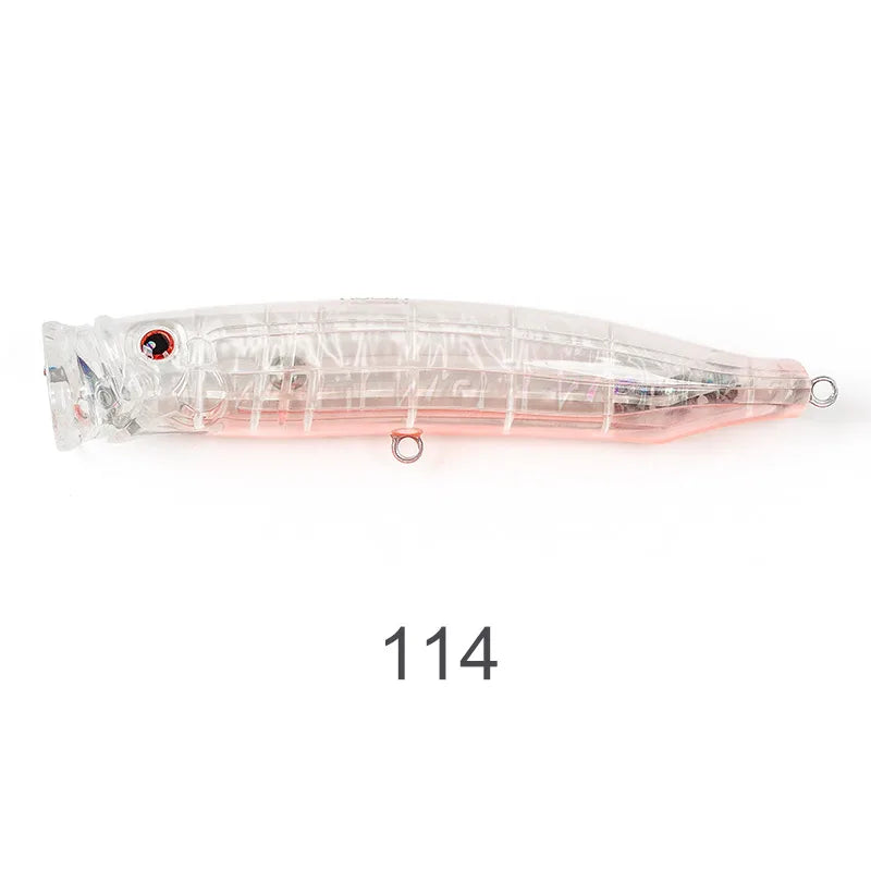 NOEBY Popper Fishing Lure 175mm 73g Topwater Feed Spinning Popper Wobbler Artificial Hard Bait Tuna Amberjack Fishing Lures