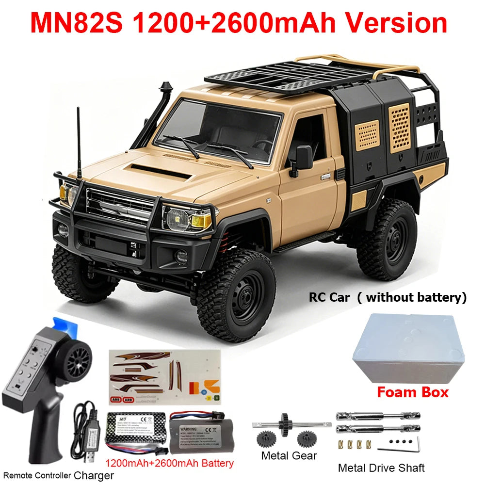 MN82 MN82PRO MN82S MN82T RC Car 1/12 4WD 2.4G Remote Control Car Climbing Off-road RC Crawler LED Light Truck RC Toys As Gift
