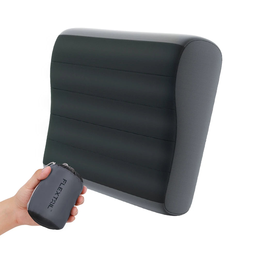FLEXTAIL ZERO PILLOW SE - Inflatable Camping Pillow, Ergonomic Pillow for Travel and Home, Lightweight and Washable