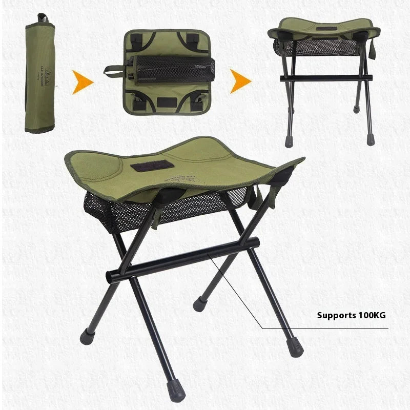 MOUNTAINHIKER Outdoor Ultralight Folding Camping Chair Hiking Travel Foldable Fishing Portable Aluminum Alloy Beach Moon Chair