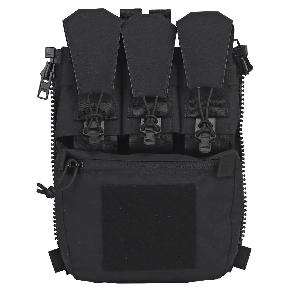 V5 FCPC Back Panel Zipper on Backplate Airsoft Vest Expansion Bag Triple Pouch Plate Carrier Tactical Supplement Accessories