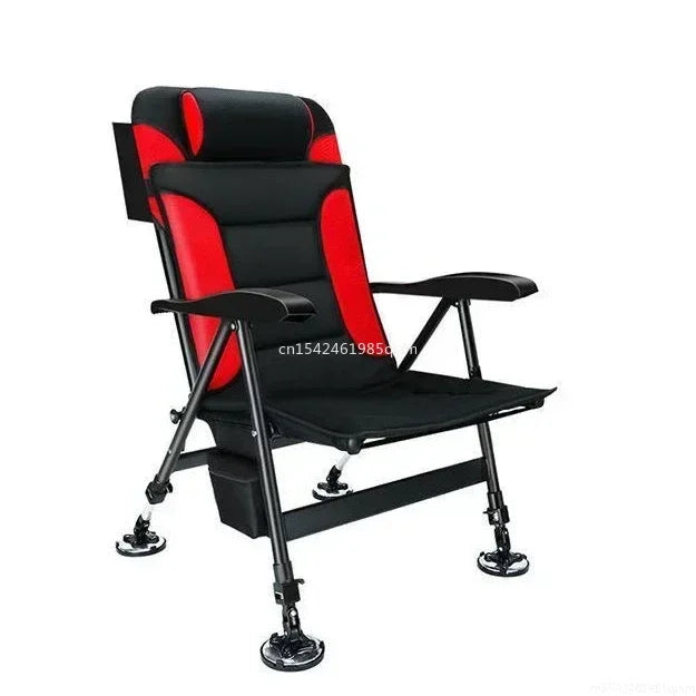 Folding Fishing Chair Multifunctional Ultra Lightweight Carrying Raft Fishing Platform Wild Fishing All Terrain Reclining